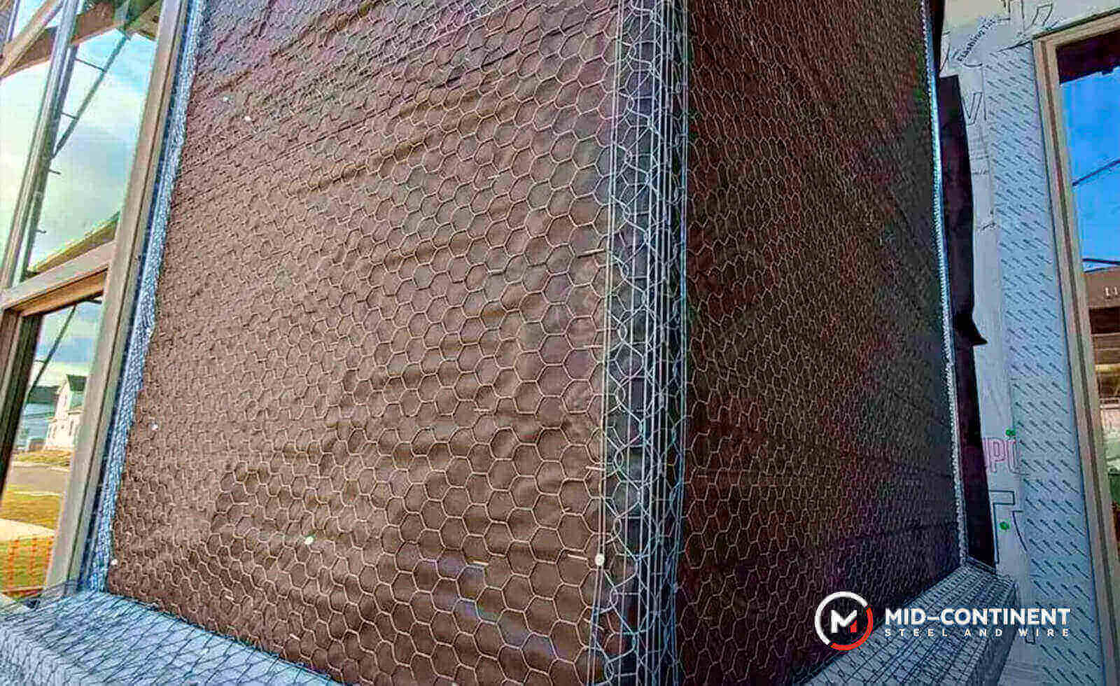 wall construction using stucco netting