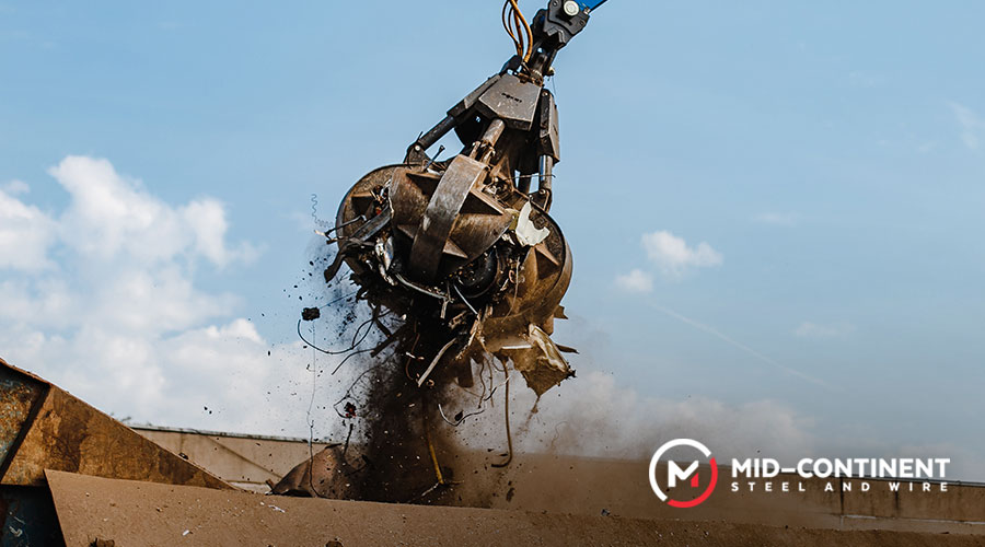 million tons of steel are recycled