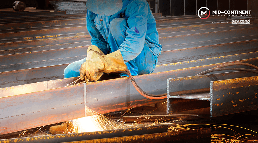 Premium, structural-grade steel material designed to resist extreme shearing forces at the steel beam connection.